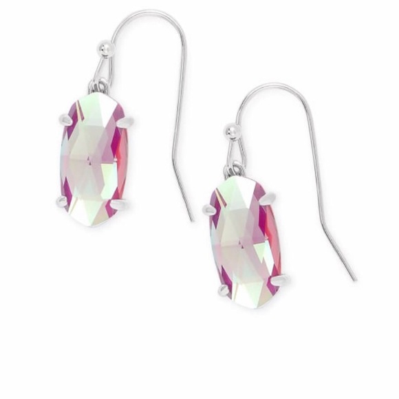Kendra Scott Jewelry - Kendra Scott Lemmi Dichroic Earrings Silver Tone